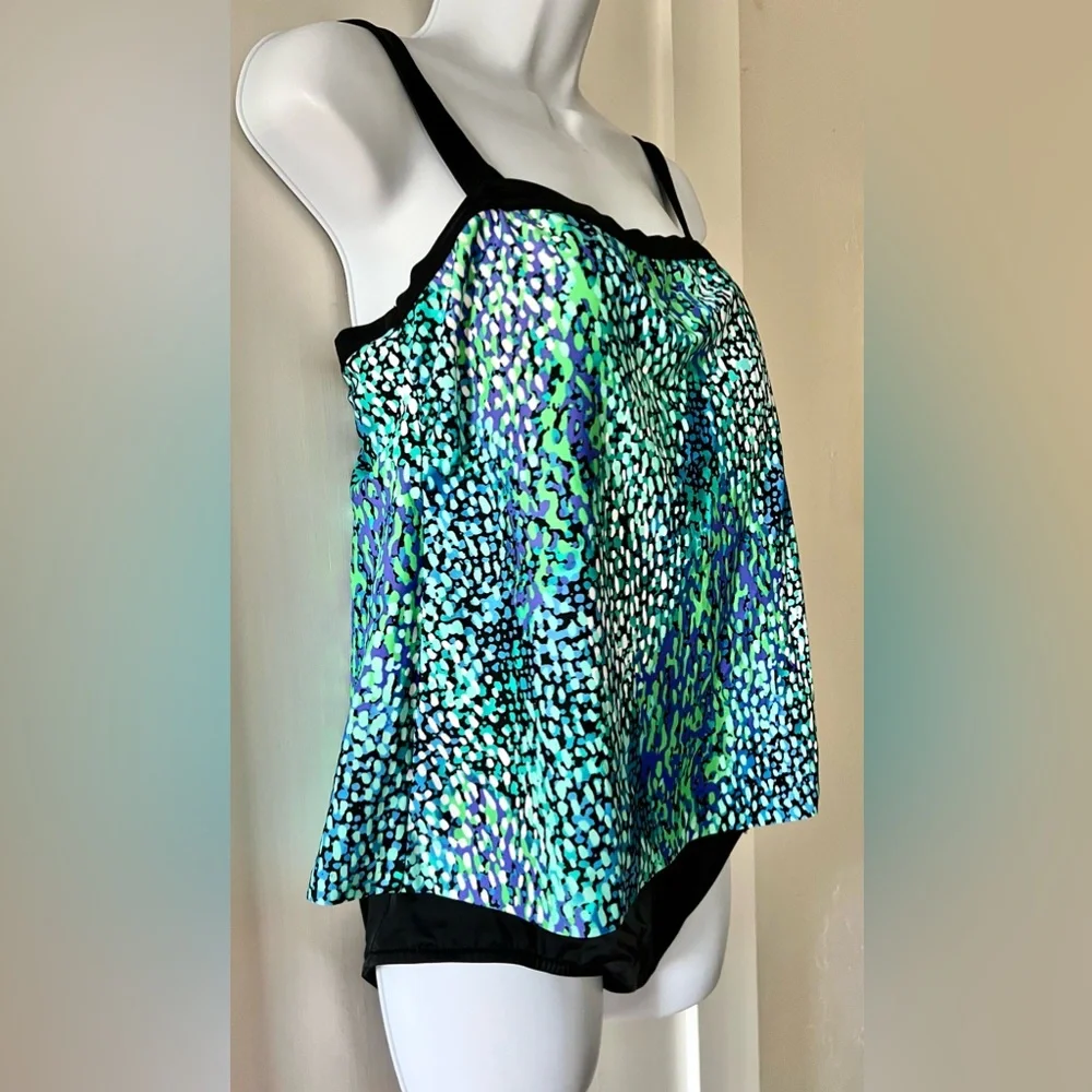 Maxine of Hollywood One Piece Tummy Control Straps Swimsuit Bathing Swim Suit 14